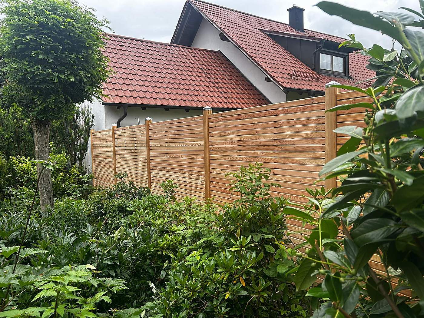 Sichtschutz aus Lärchenholz