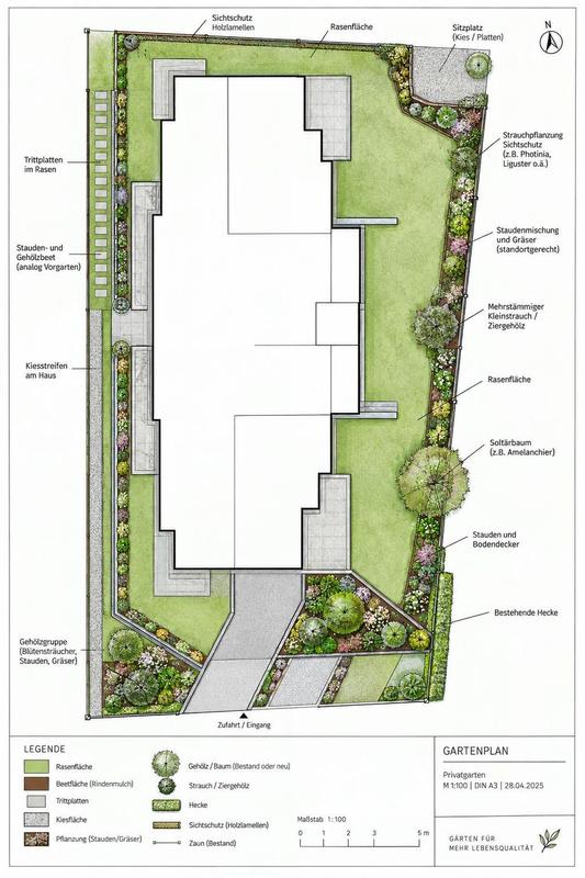 Gartenplan